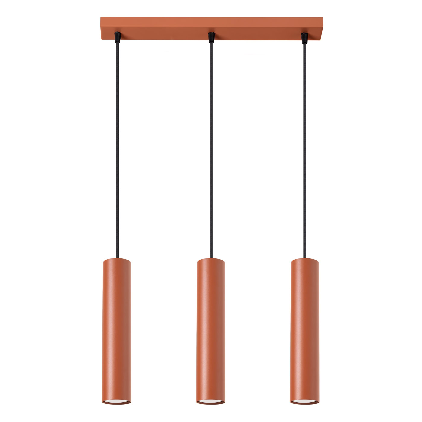 Lampa wisząca LAGOS 3L ochra czerwona SL.1491 - Sollux Lighting