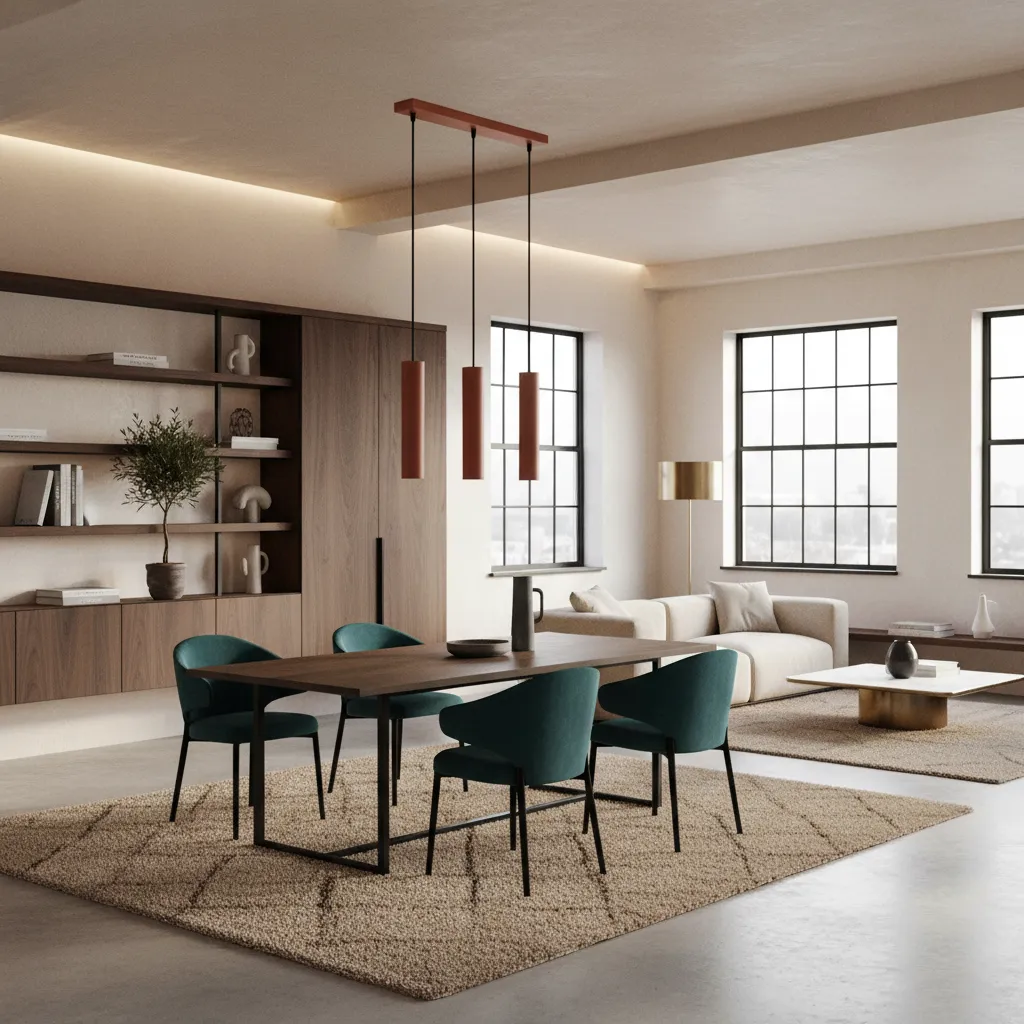 Lampa wisząca LAGOS 3L ochra czerwona SL.1491 - Sollux Lighting - obrazek 2