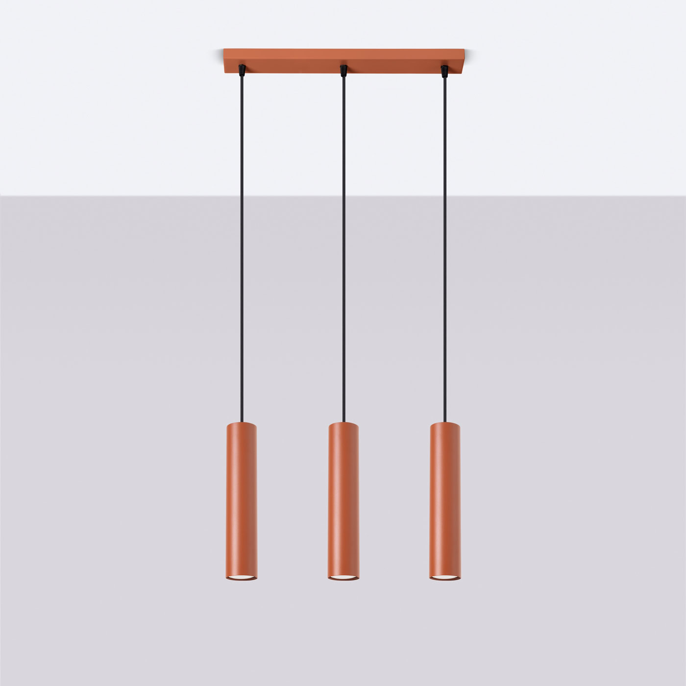 Lampa wisząca LAGOS 3L ochra czerwona SL.1491 - Sollux Lighting - obrazek 3