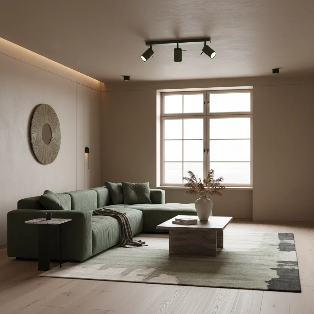 Plafon RING 3L zielony oliwkowy SL.1502 - Sollux Lighting - obrazek 2