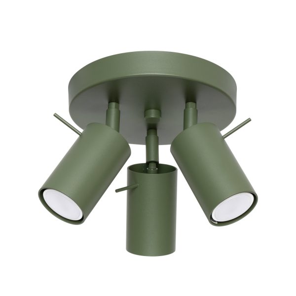 Plafon RING 3P zielony oliwkowy SL.1503 - Sollux Lighting