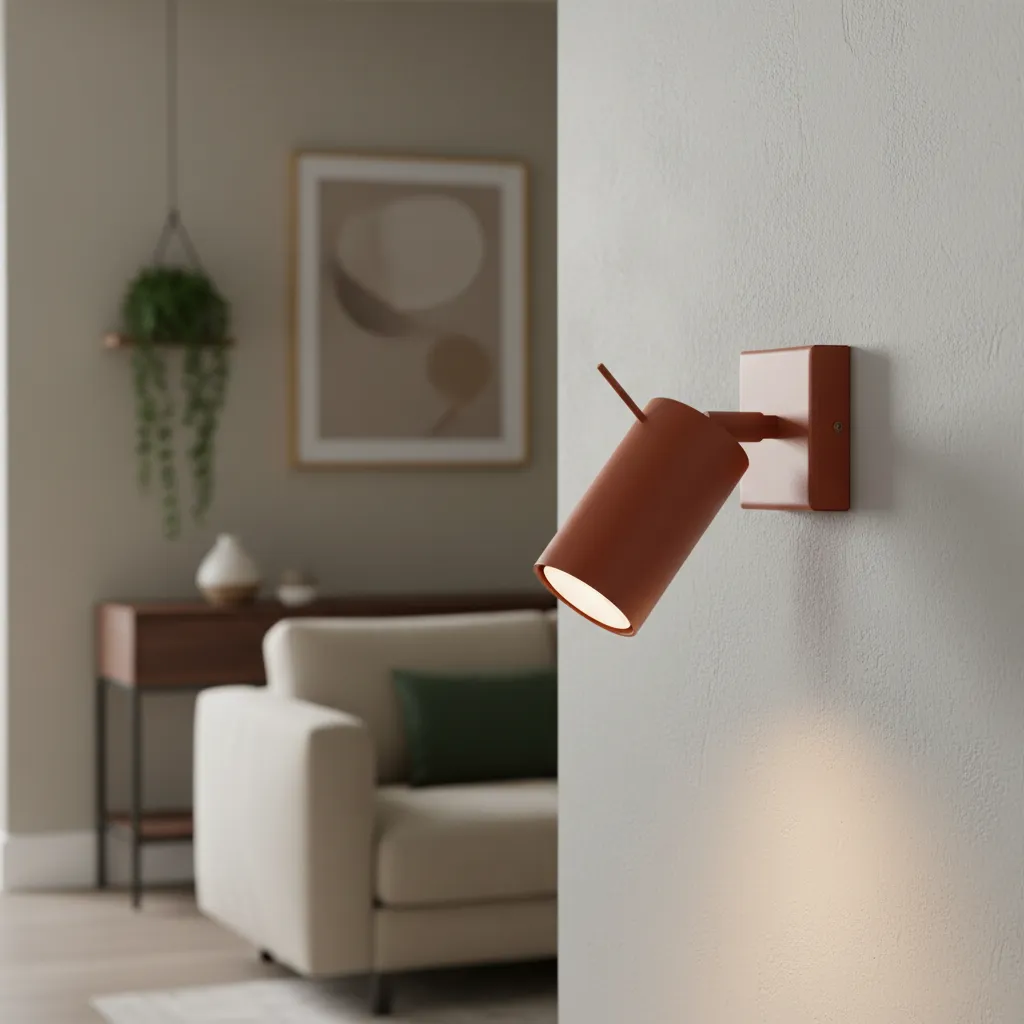 Kinkiet RING ochra czerwona SL.1506 - Sollux Lighting - obrazek 2