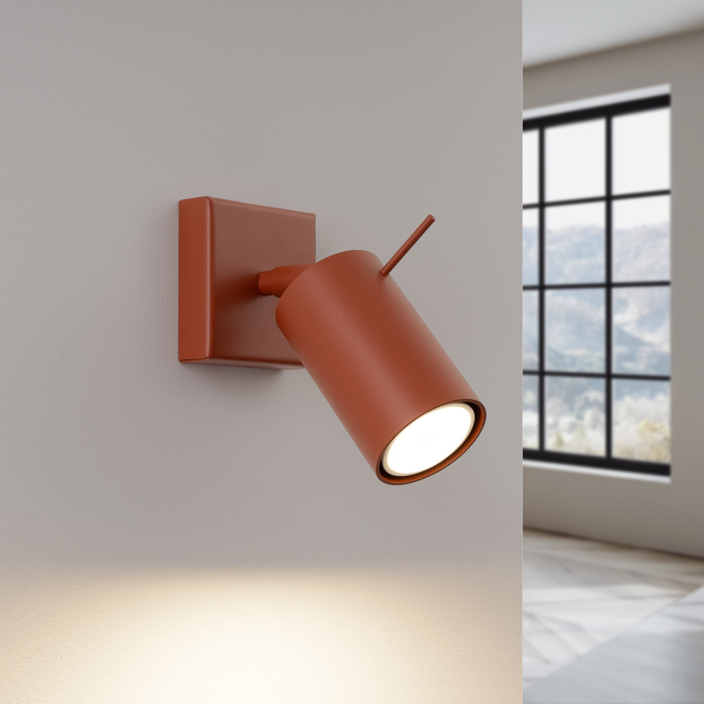 Kinkiet RING ochra czerwona SL.1506 - Sollux Lighting - obrazek 4