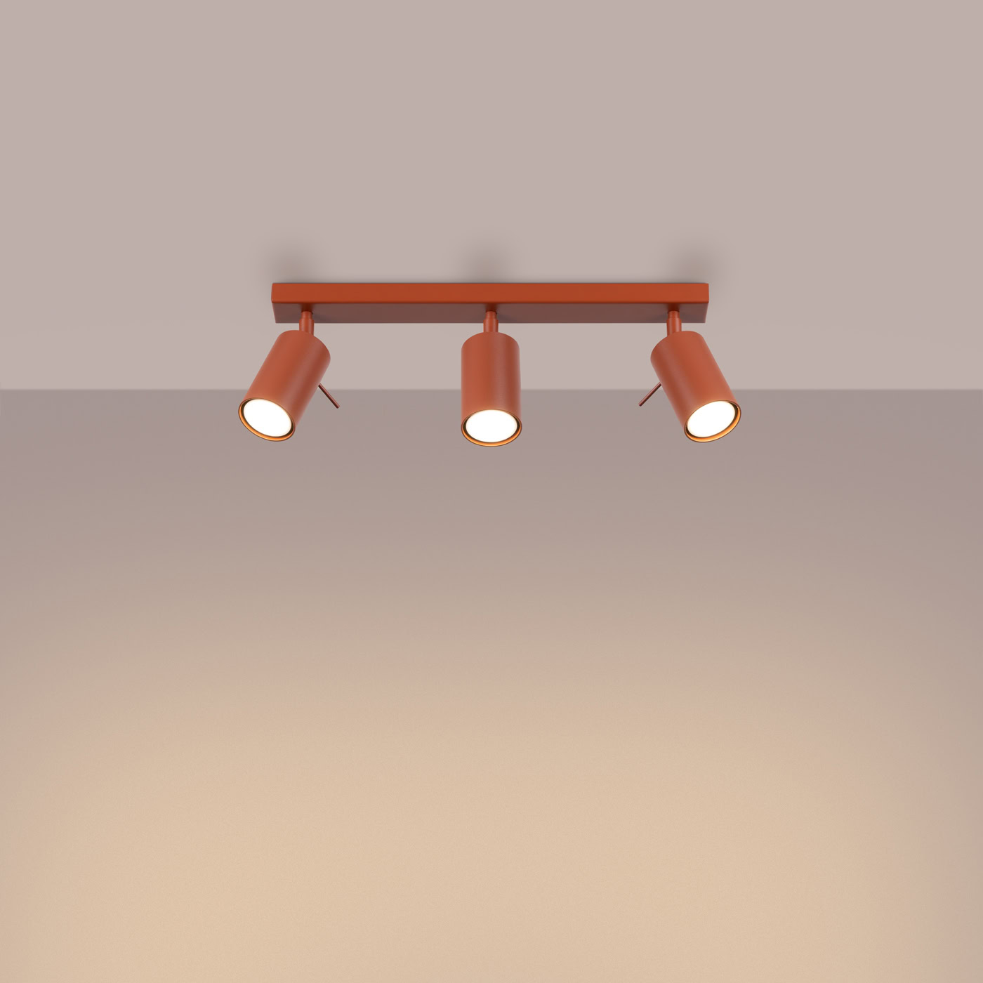 Plafon RING 3L ochra czerwona SL.1508 - Sollux Lighting - obrazek 4