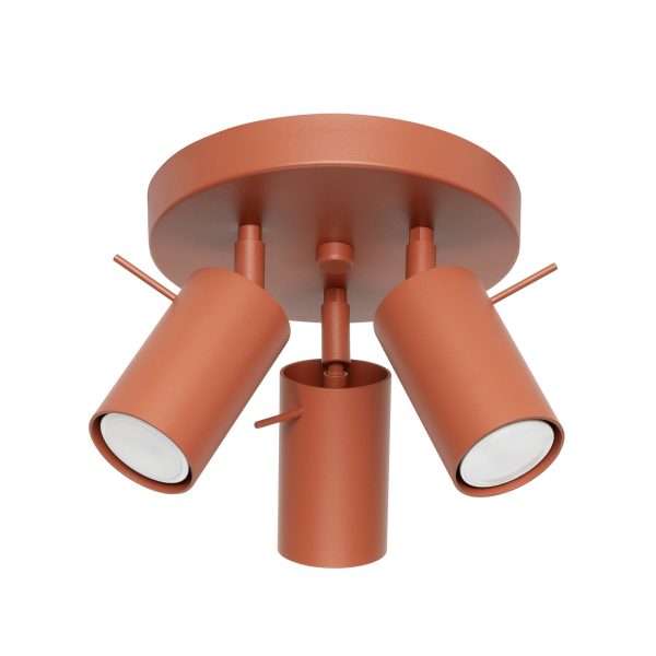 Plafon RING 3P ochra czerwona SL.1509 - Sollux Lighting