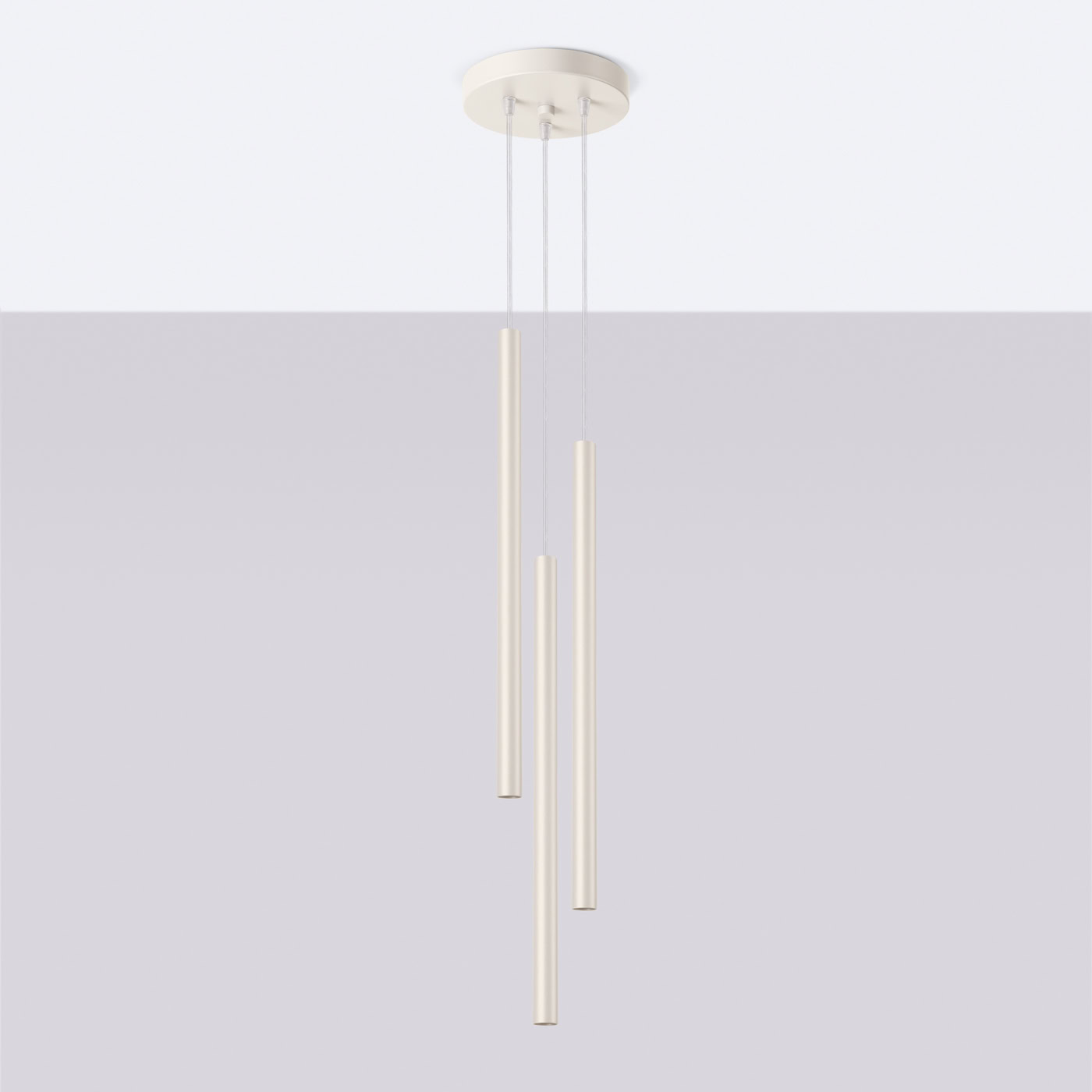 Lampa wisząca PASTELO 3P beżowa SL.1515 - Sollux Lighting - obrazek 3