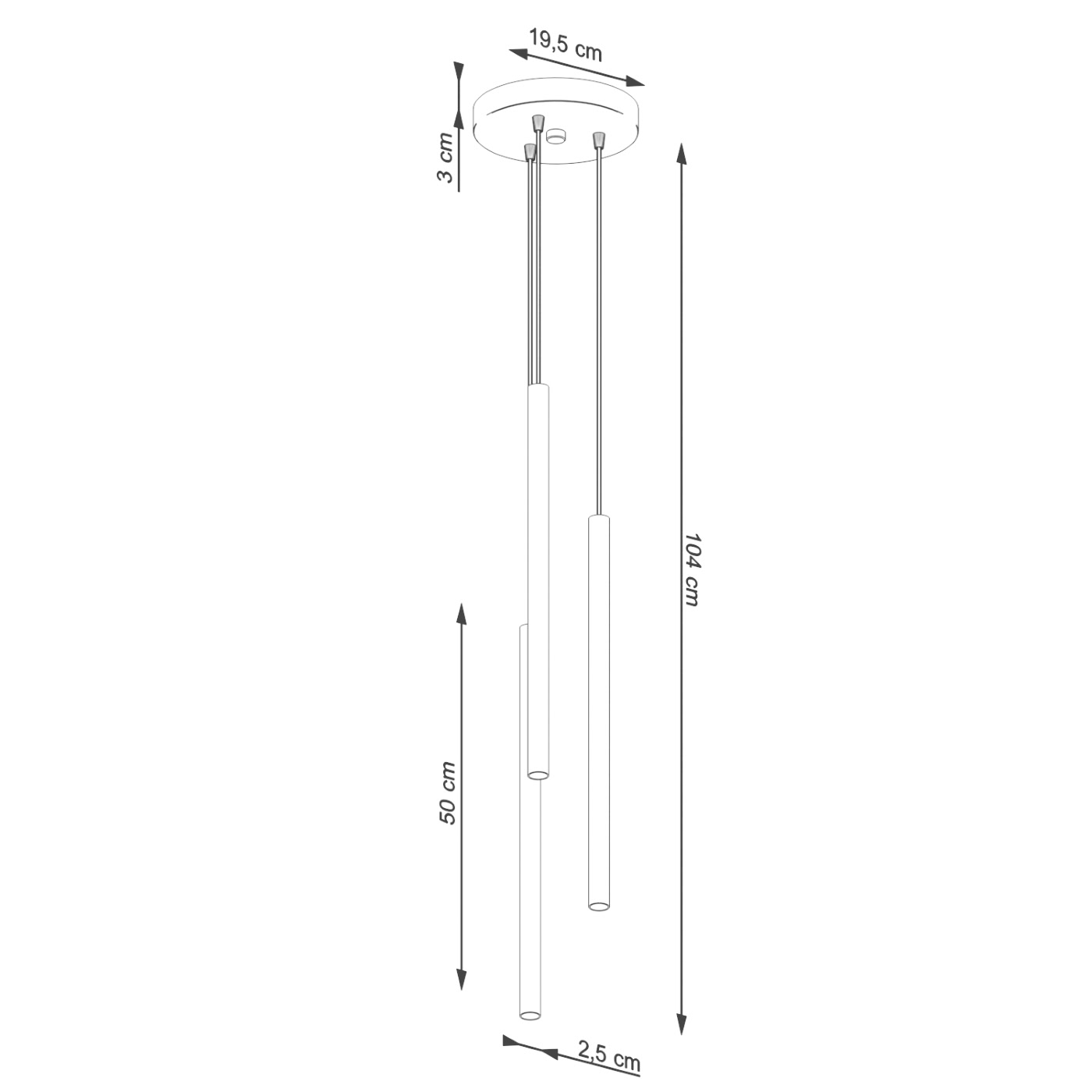Lampa wisząca PASTELO 3P beżowa SL.1515 - Sollux Lighting - obrazek 6