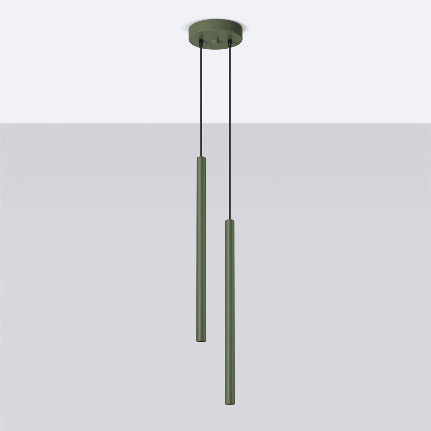 Lampa wisząca PASTELO 2 zielona oliwka SL.1519 - Sollux Lighting - obrazek 3