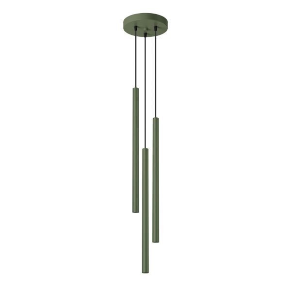 Lampa wisząca PASTELO 3 zielona oliwka SL.1520 - Sollux Lighting