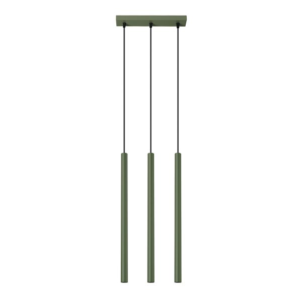 Lampa wisząca PASTELO 3P zielona oliwka SL.1521 - Sollux Lighting