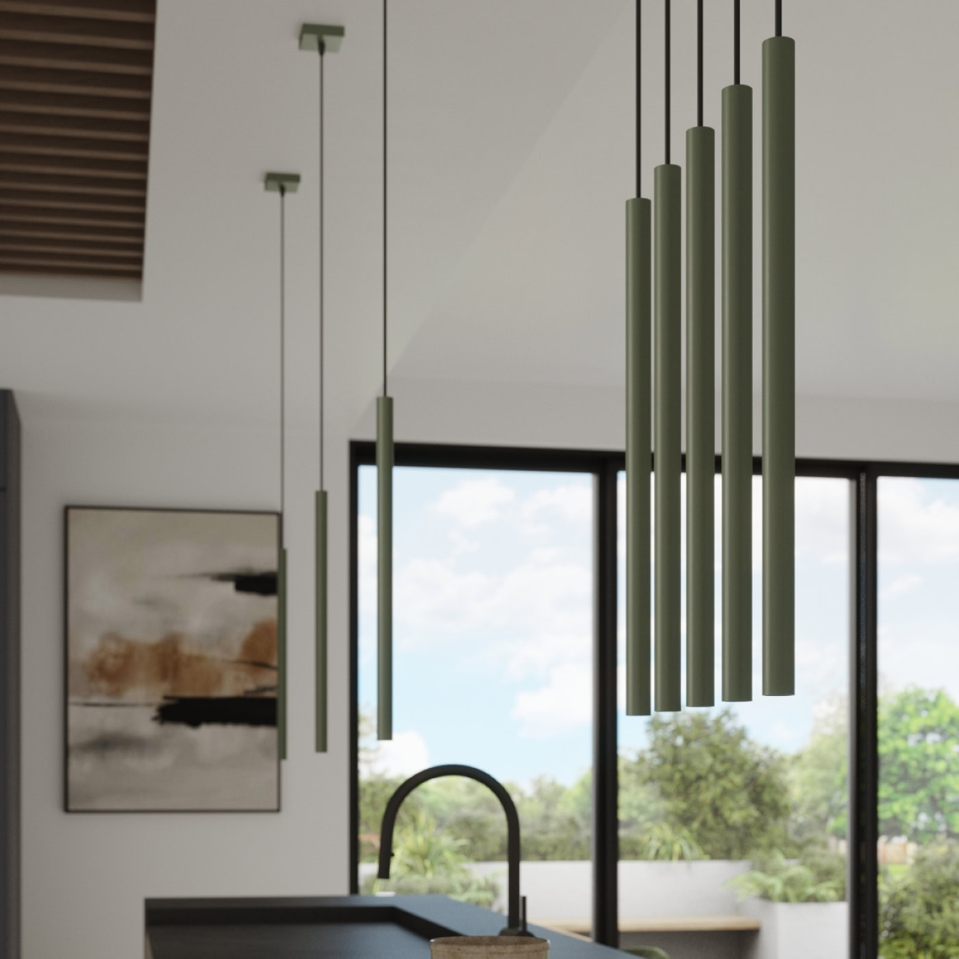 Kinkiet PASTELO 2 zielony oliwkowy SL.1523 - Sollux Lighting - obrazek 9