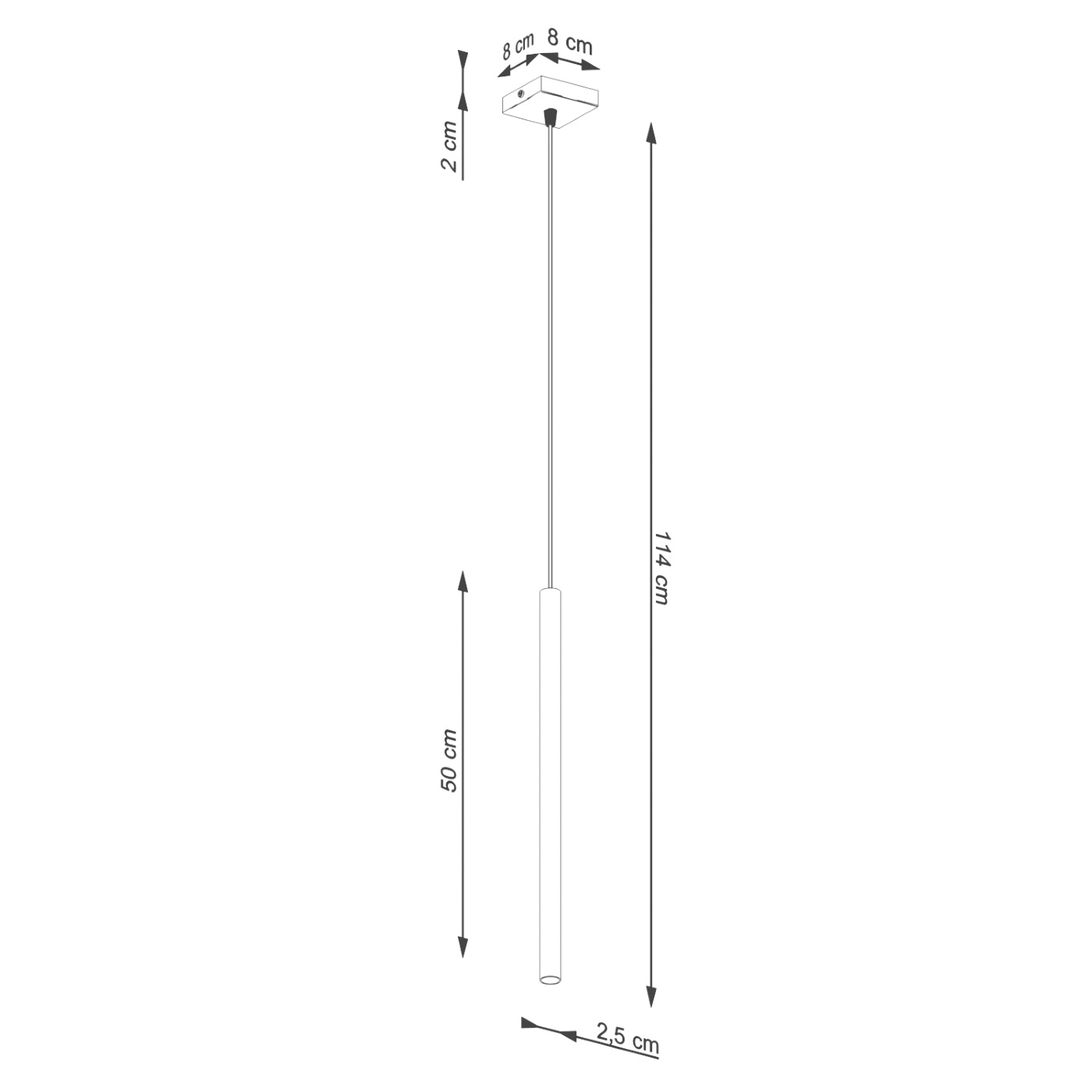 Lampa wisząca PASTELO 1 ochra czerwona SL.1524 - Sollux Lighting - obrazek 7
