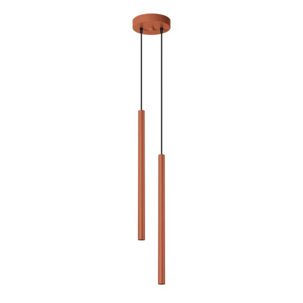 Lampa wisząca PASTELO 2 ochra czerwona SL.1525 - Sollux Lighting