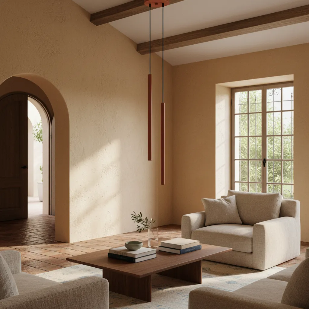 Lampa wisząca PASTELO 2 ochra czerwona SL.1525 - Sollux Lighting - obrazek 2