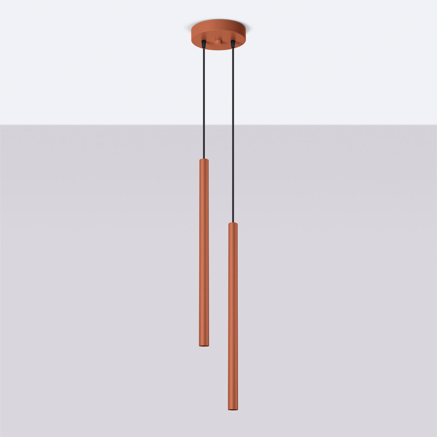 Lampa wisząca PASTELO 2 ochra czerwona SL.1525 - Sollux Lighting - obrazek 3