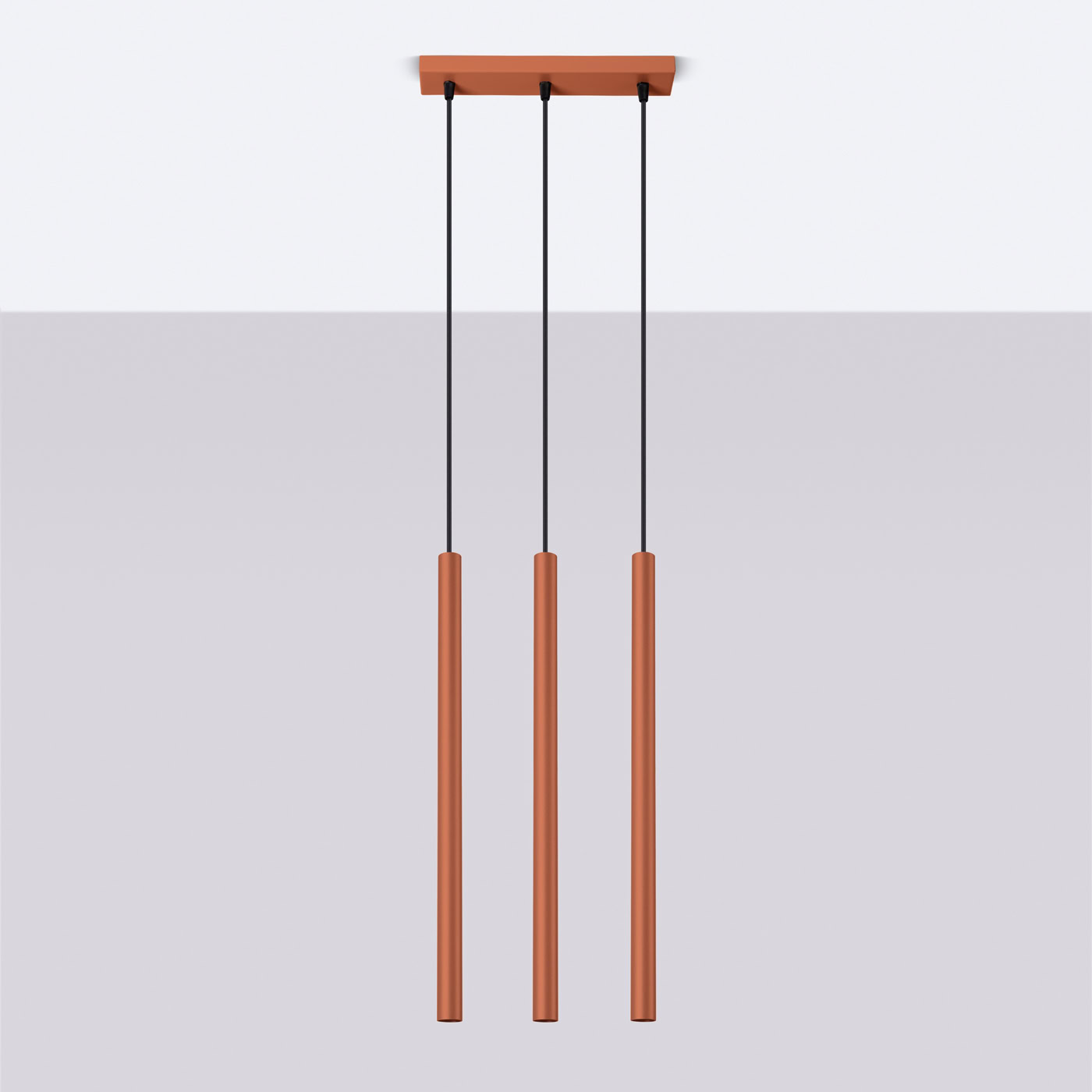 Lampa wisząca PASTELO 3 ochra czerwona SL.1526 - Sollux Lighting - obrazek 3