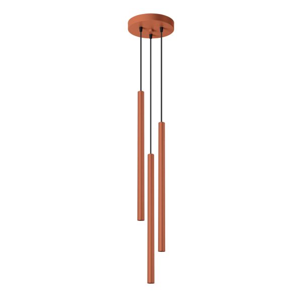 Lampa wisząca PASTELO 3P ochra czerwona SL.1527 - Sollux Lighting