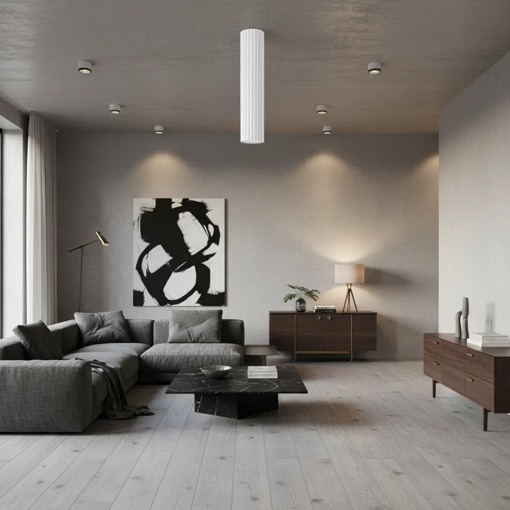 Plafon KARBON 30 Biały SL.1532 - Sollux Lighting - obrazek 2