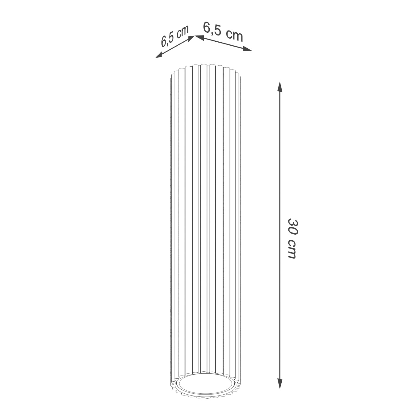 Plafon KARBON 30 Biały SL.1532 - Sollux Lighting - obrazek 9
