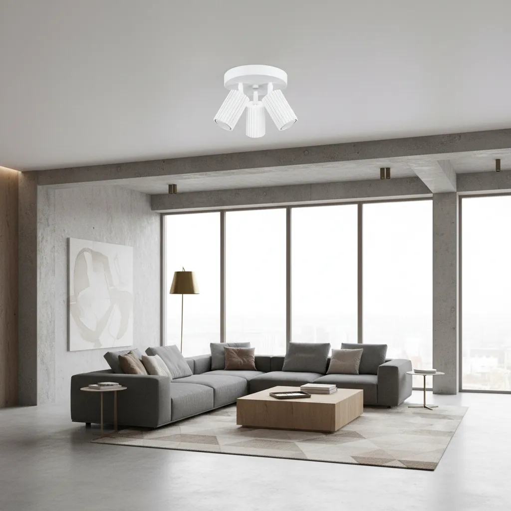 Plafon KARBON 3P Biały SL.1544 - Sollux Lighting - obrazek 2