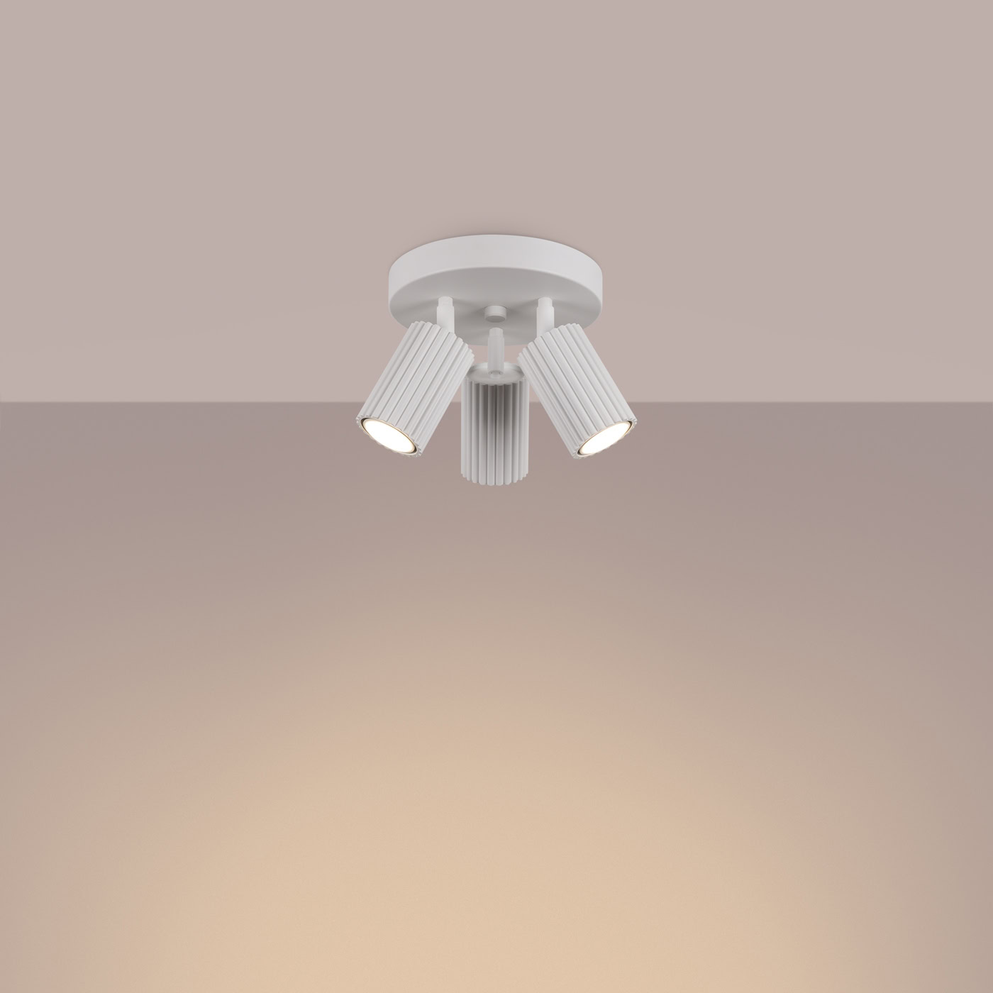 Plafon KARBON 3P Biały SL.1544 - Sollux Lighting - obrazek 4