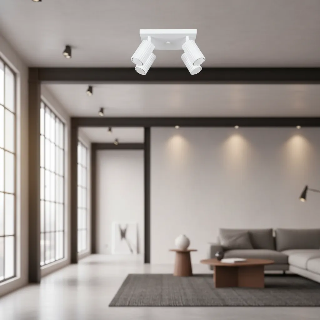 Plafon KARBON 4 Biały SL.1545 - Sollux Lighting - obrazek 2