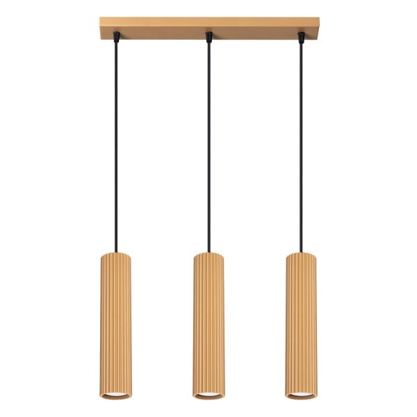 Lampa wisząca KARBON 3L Złoty SL.1556 - Sollux Lighting