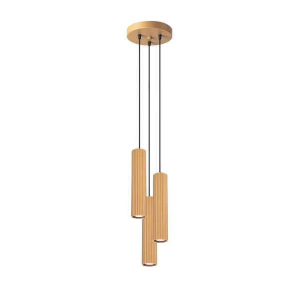 Lampa wisząca KARBON 3P Złoty SL.1557 - Sollux Lighting