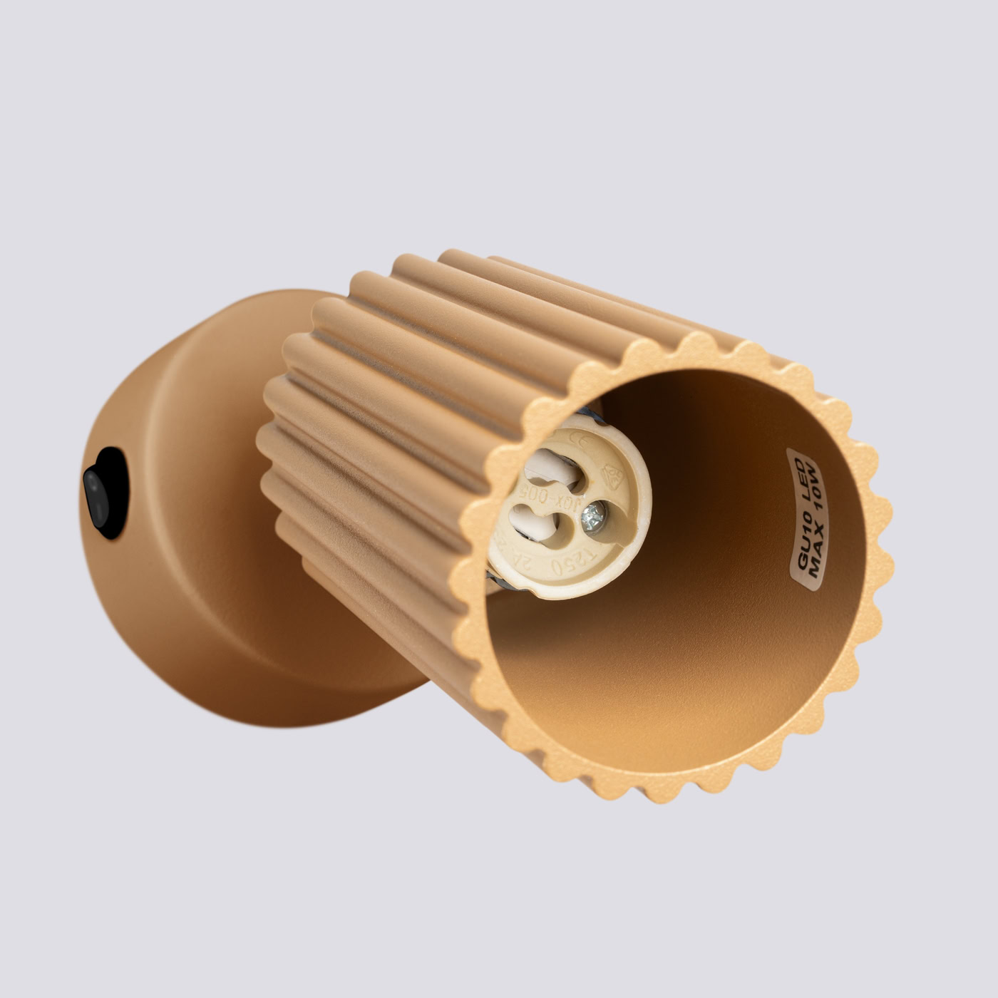Kinkiet KARBON Złoty z włącznikiem SL.1560 - Sollux Lighting - obrazek 7