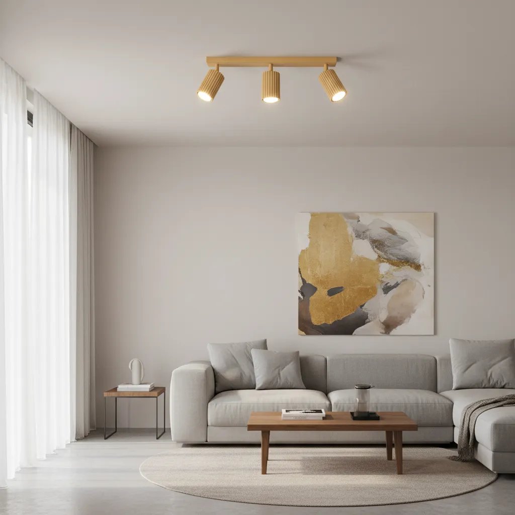Plafon KARBON 3L Złoty SL.1562 - Sollux Lighting - obrazek 2