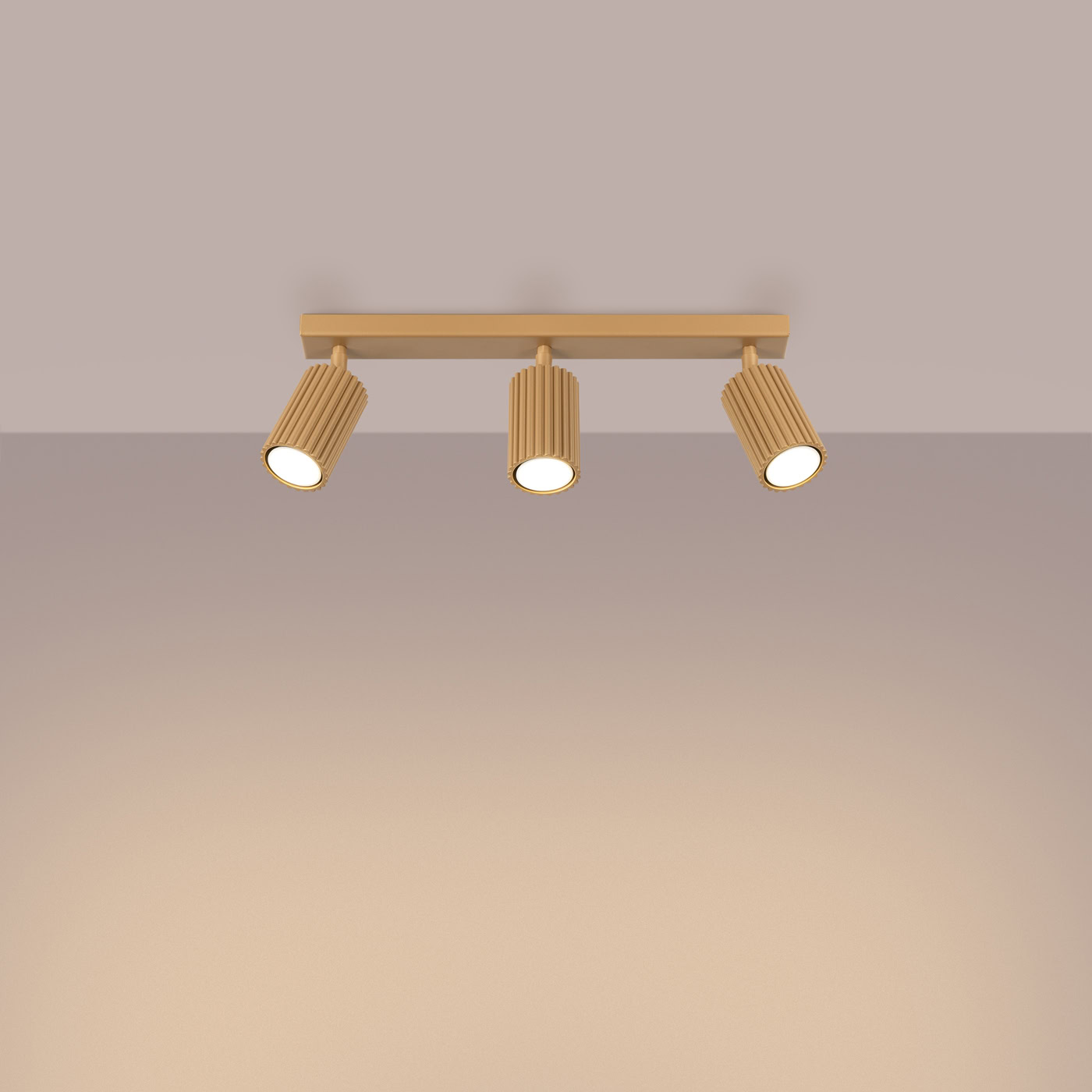 Plafon KARBON 3L Złoty SL.1562 - Sollux Lighting - obrazek 4