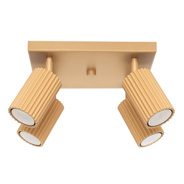 Plafon KARBON 4 Złoty SL.1564 - Sollux Lighting