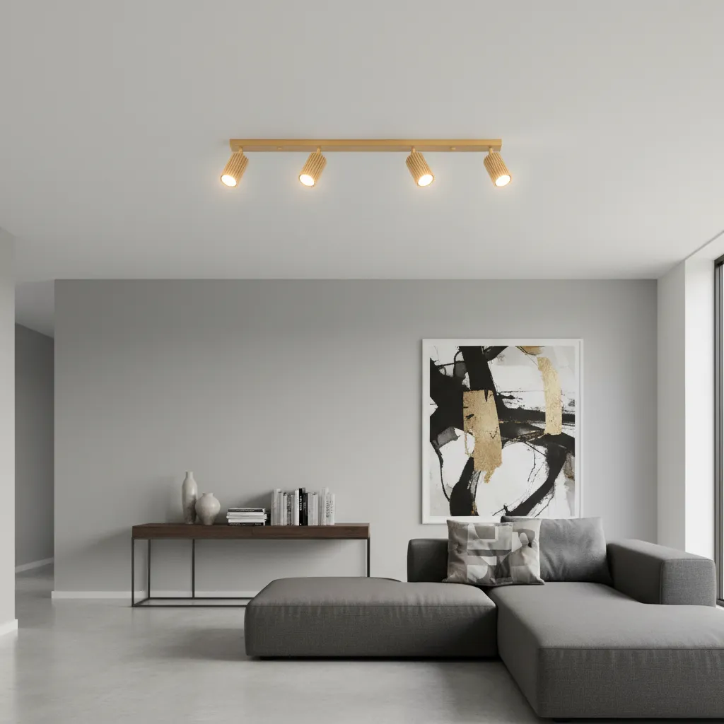 Plafon KARBON 4L Złoty SL.1565 - Sollux Lighting - obrazek 2
