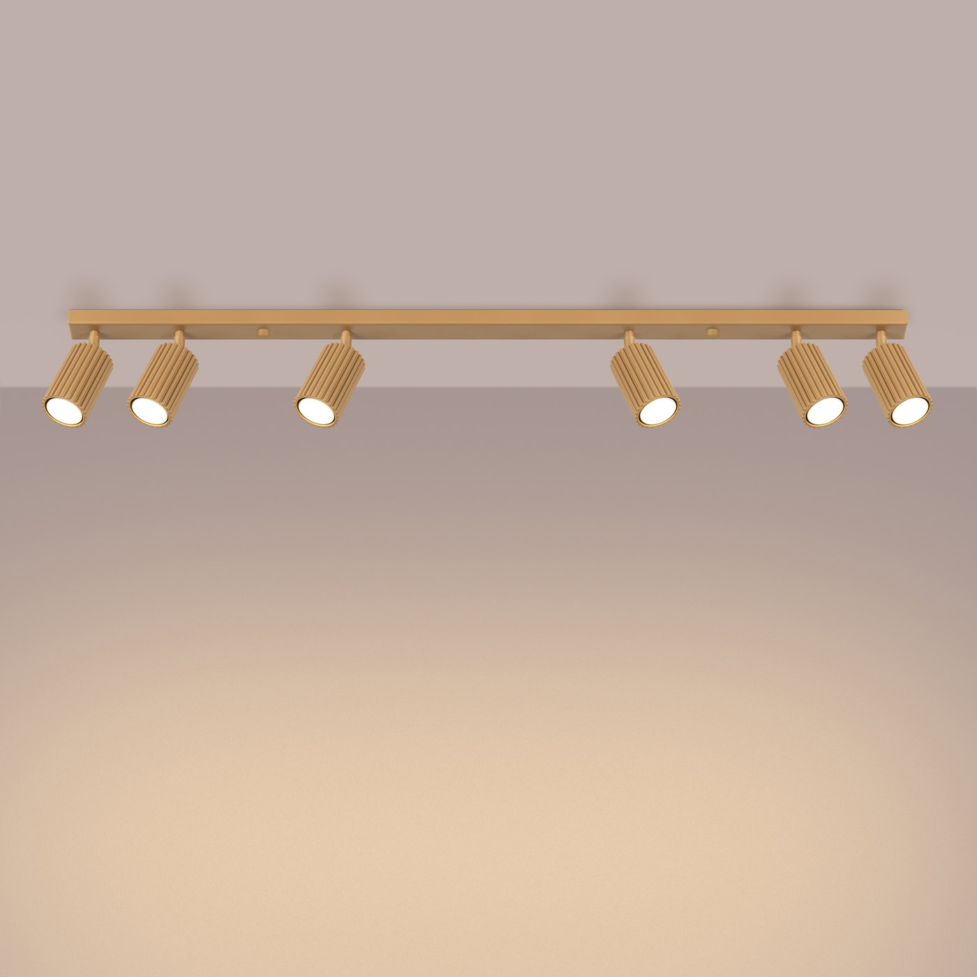 Plafon KARBON 6L Złoty SL.1566 - Sollux Lighting - obrazek 4