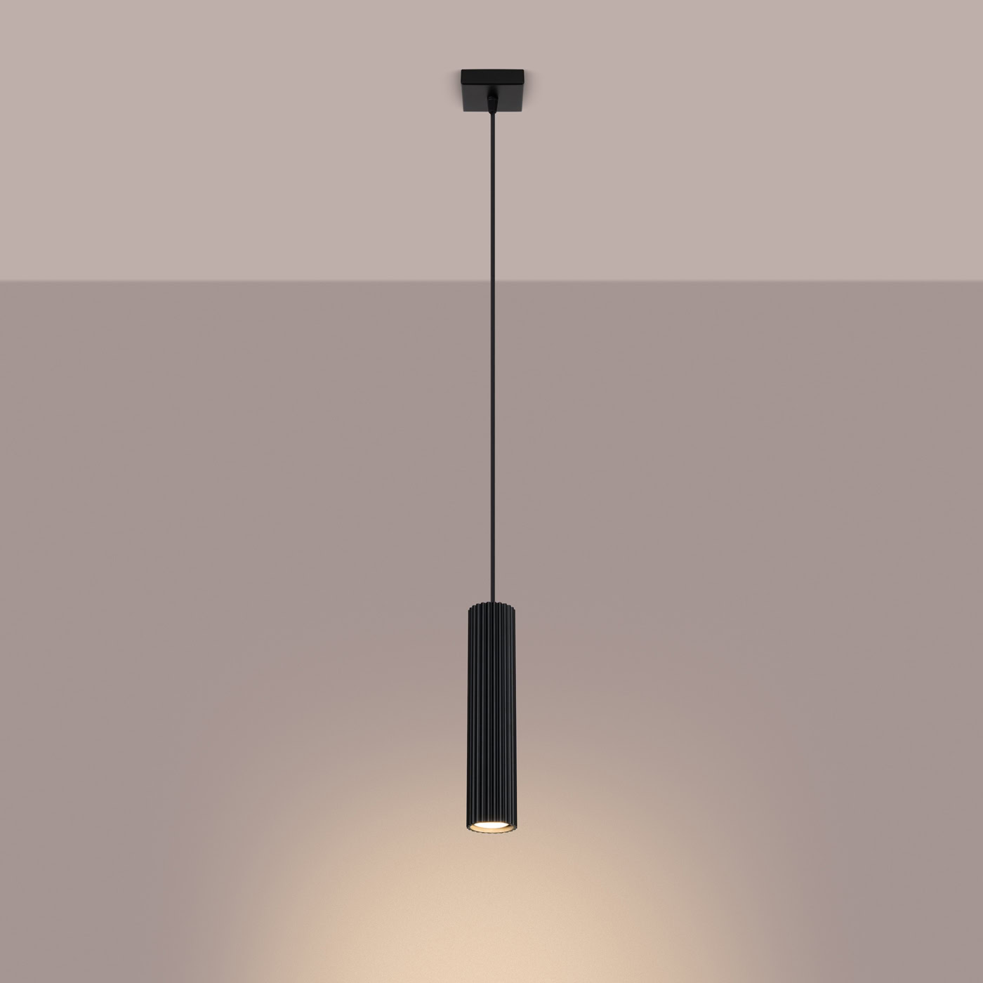 Lampa wisząca KARBON 1 czarny SL.1573 - Sollux Lighting - obrazek 4