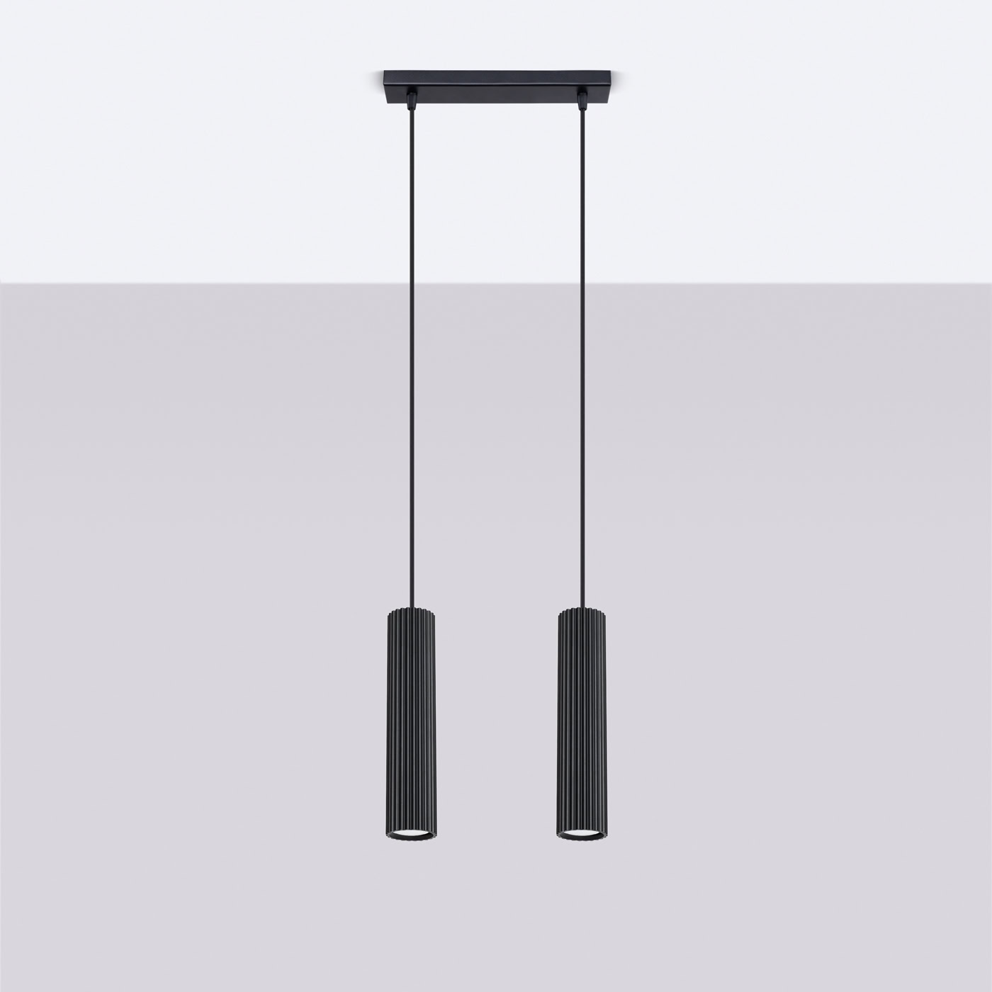 Lampa wisząca KARBON 2 czarny SL.1574 - Sollux Lighting - obrazek 3