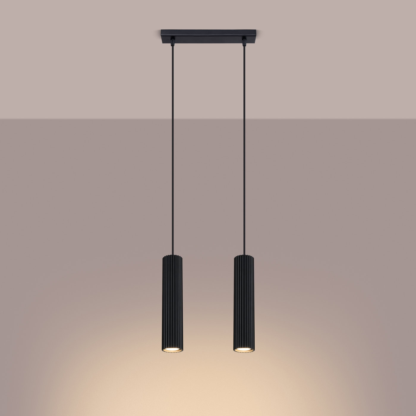 Lampa wisząca KARBON 2 czarny SL.1574 - Sollux Lighting - obrazek 4