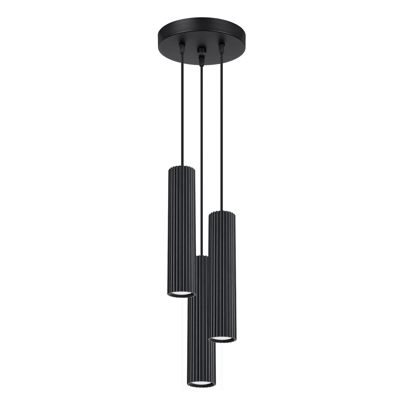 Lampa wisząca KARBON 3P czarny SL.1576 - Sollux Lighting