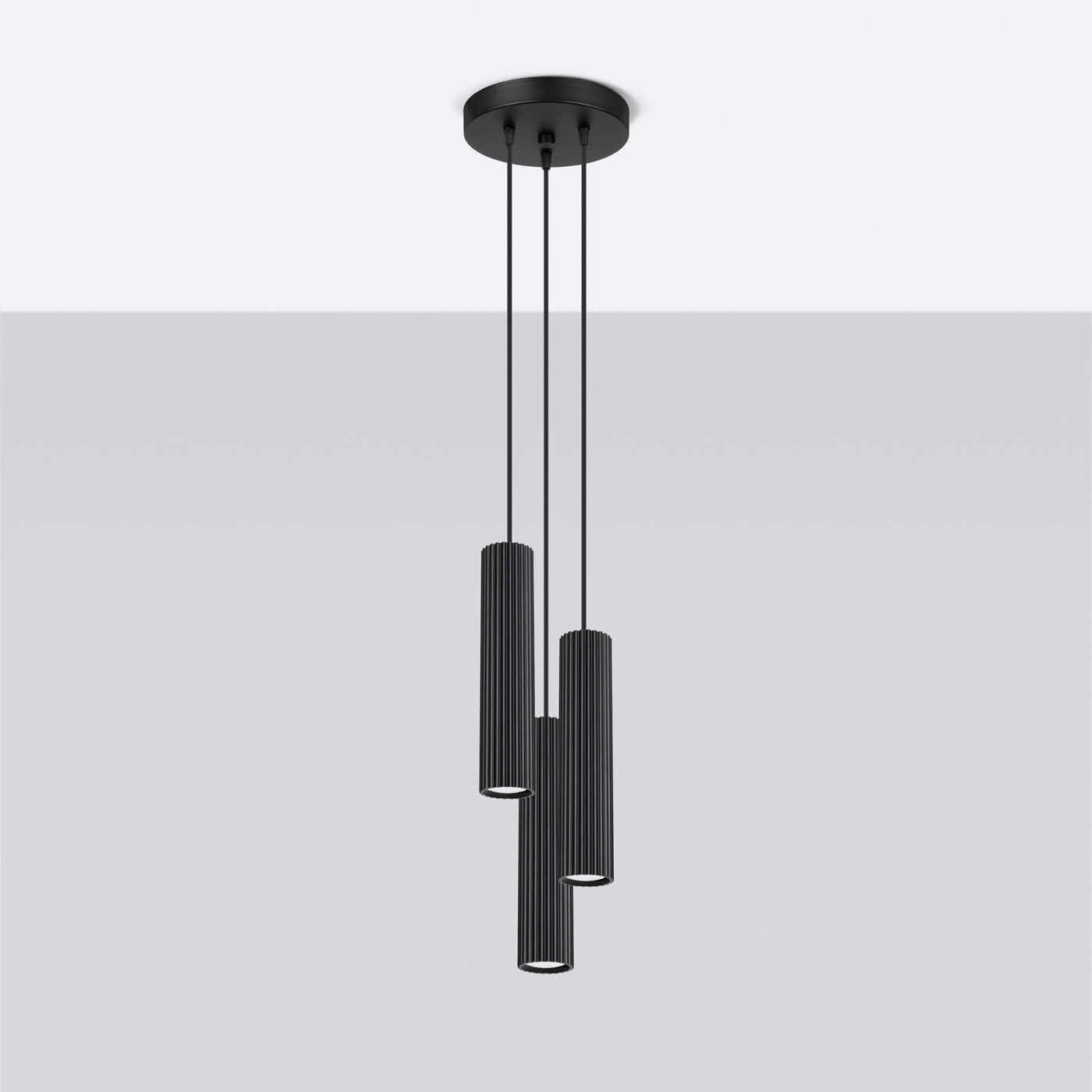 Lampa wisząca KARBON 3P czarny SL.1576 - Sollux Lighting - obrazek 3