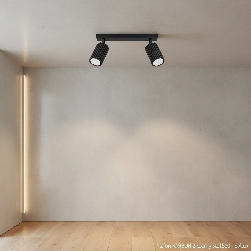 Plafon KARBON 2 czarny SL.1580 - Sollux Lighting - obrazek 2