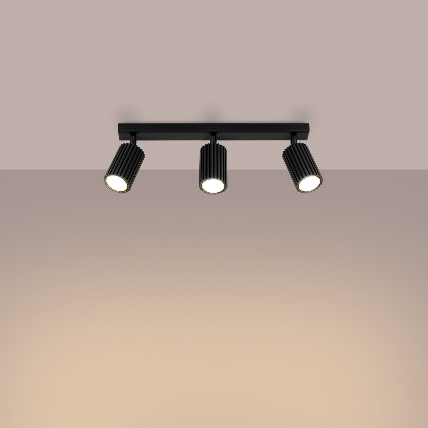 Plafon KARBON 3L czarny SL.1581 - Sollux Lighting - obrazek 4