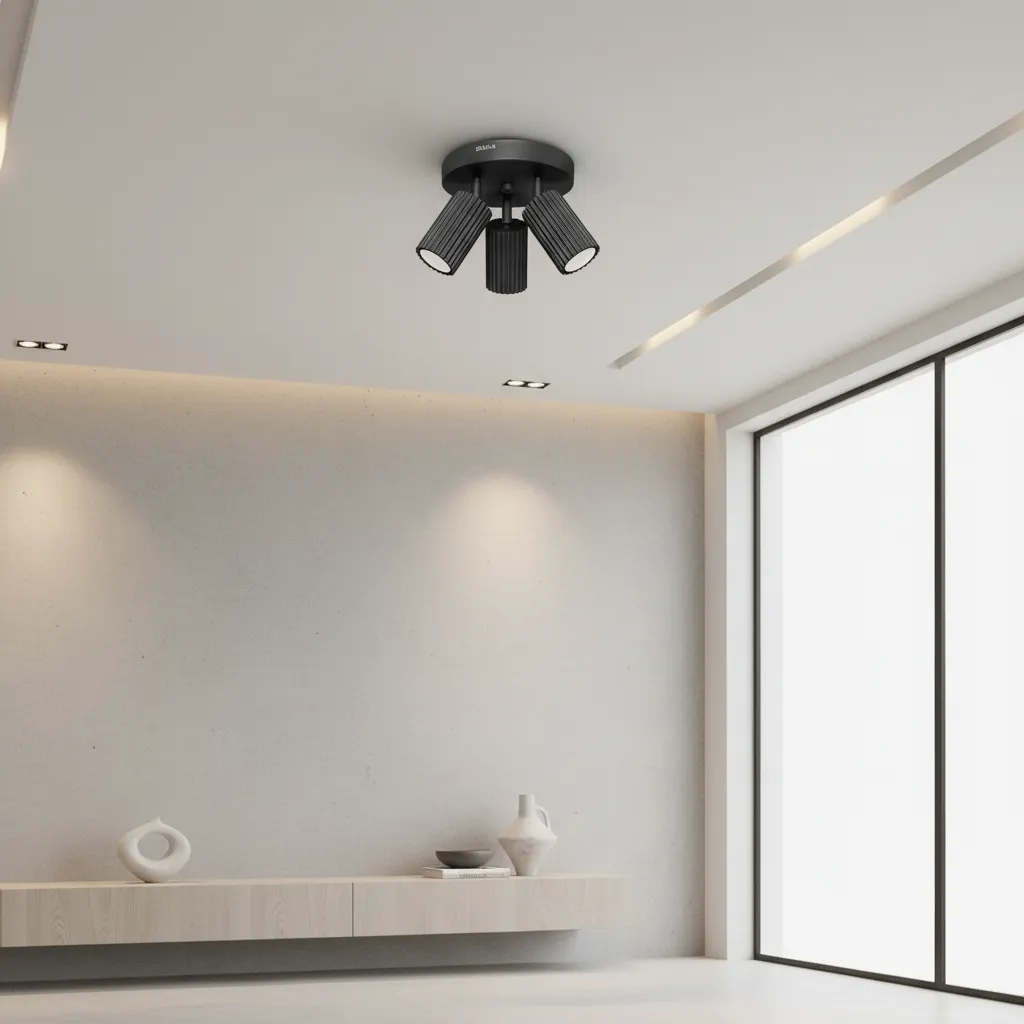 Plafon KARBON 3P czarny SL.1582 - Sollux Lighting - obrazek 2