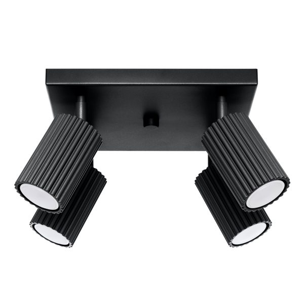 Plafon KARBON 4 czarny SL.1583 - Sollux Lighting