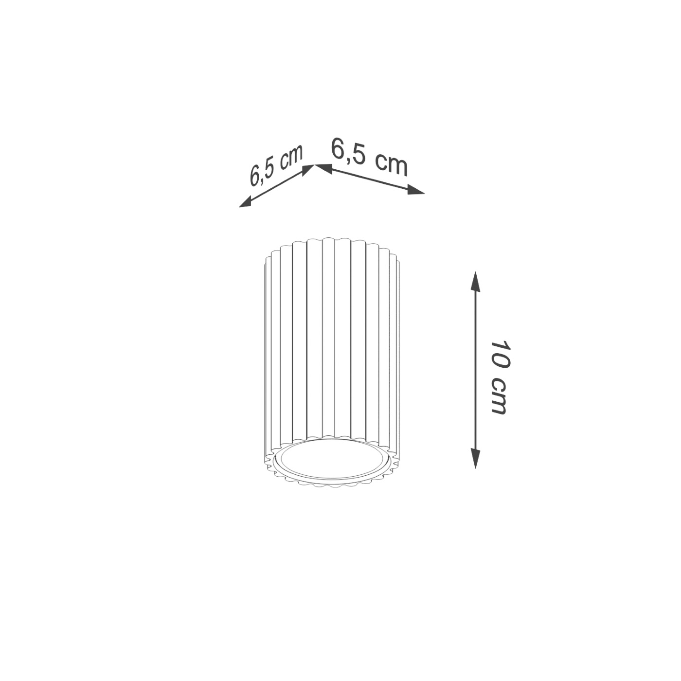 Plafon KARBON 10 Beżowy SL.1587 - Sollux Lighting - obrazek 9