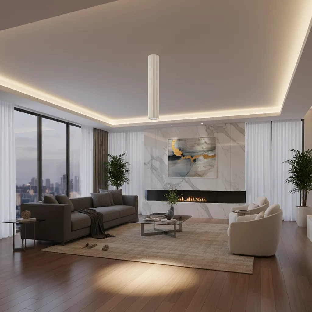 Plafon KARBON 40 Beżowy SL.1590 - Sollux Lighting - obrazek 2