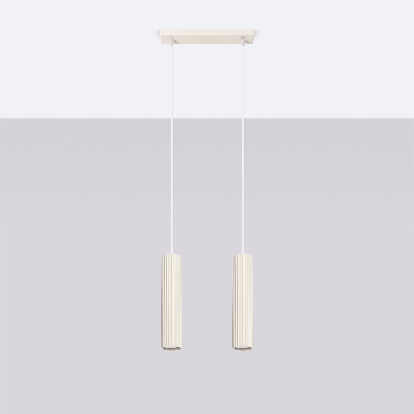 Lampa wisząca KARBON 2 Beżowy SL.1593 - Sollux Lighting - obrazek 3