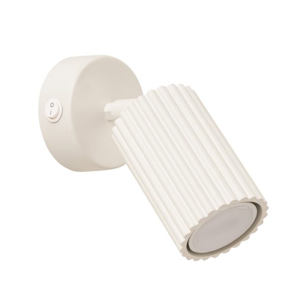 Kinkiet KARBON Beżowy z włącznikiem SL.1598 - Sollux Lighting