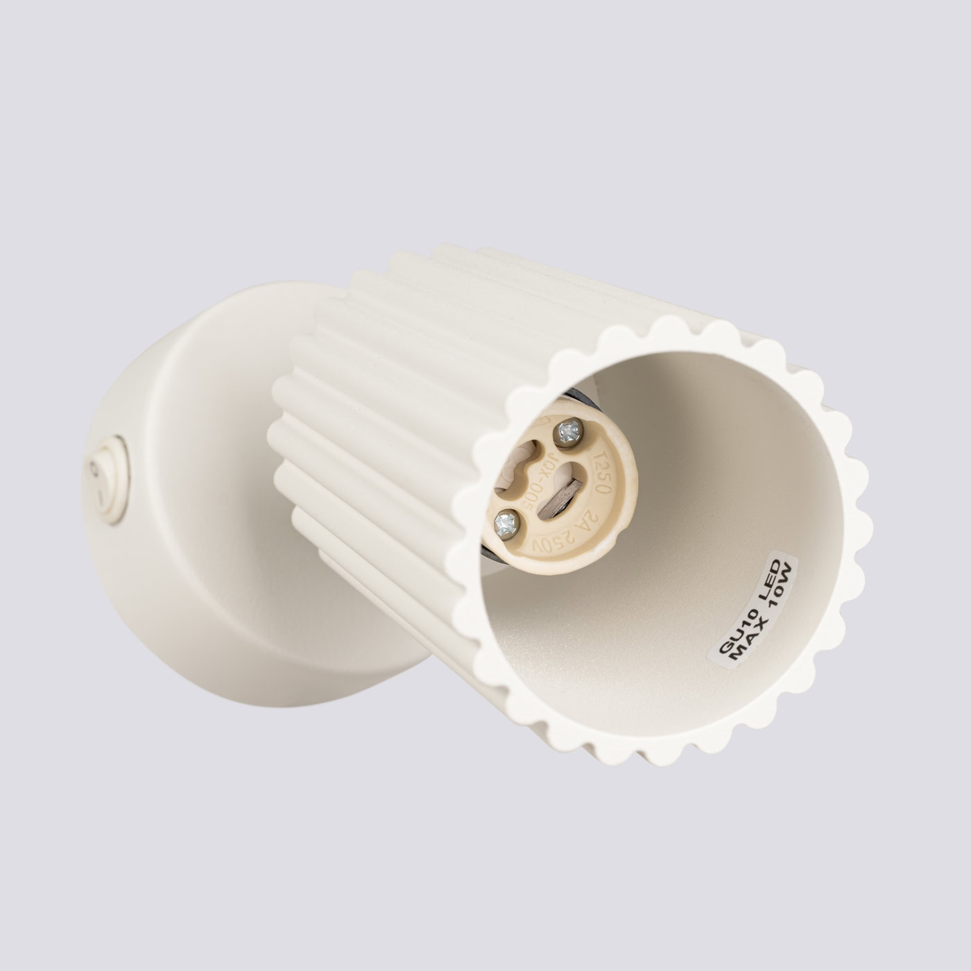 Kinkiet KARBON Beżowy z włącznikiem SL.1598 - Sollux Lighting - obrazek 6