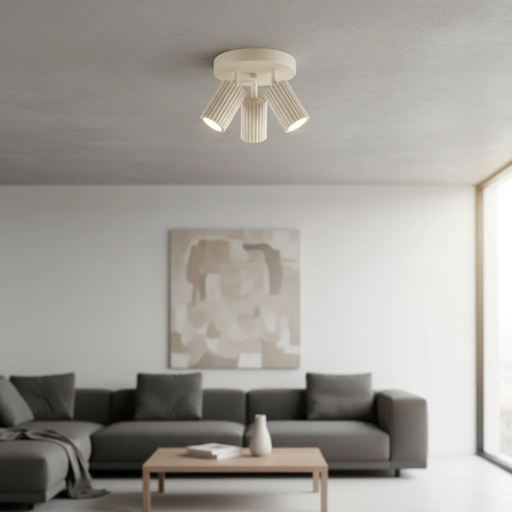 Plafon KARBON 3P Beżowy SL.1601 - Sollux Lighting - obrazek 2