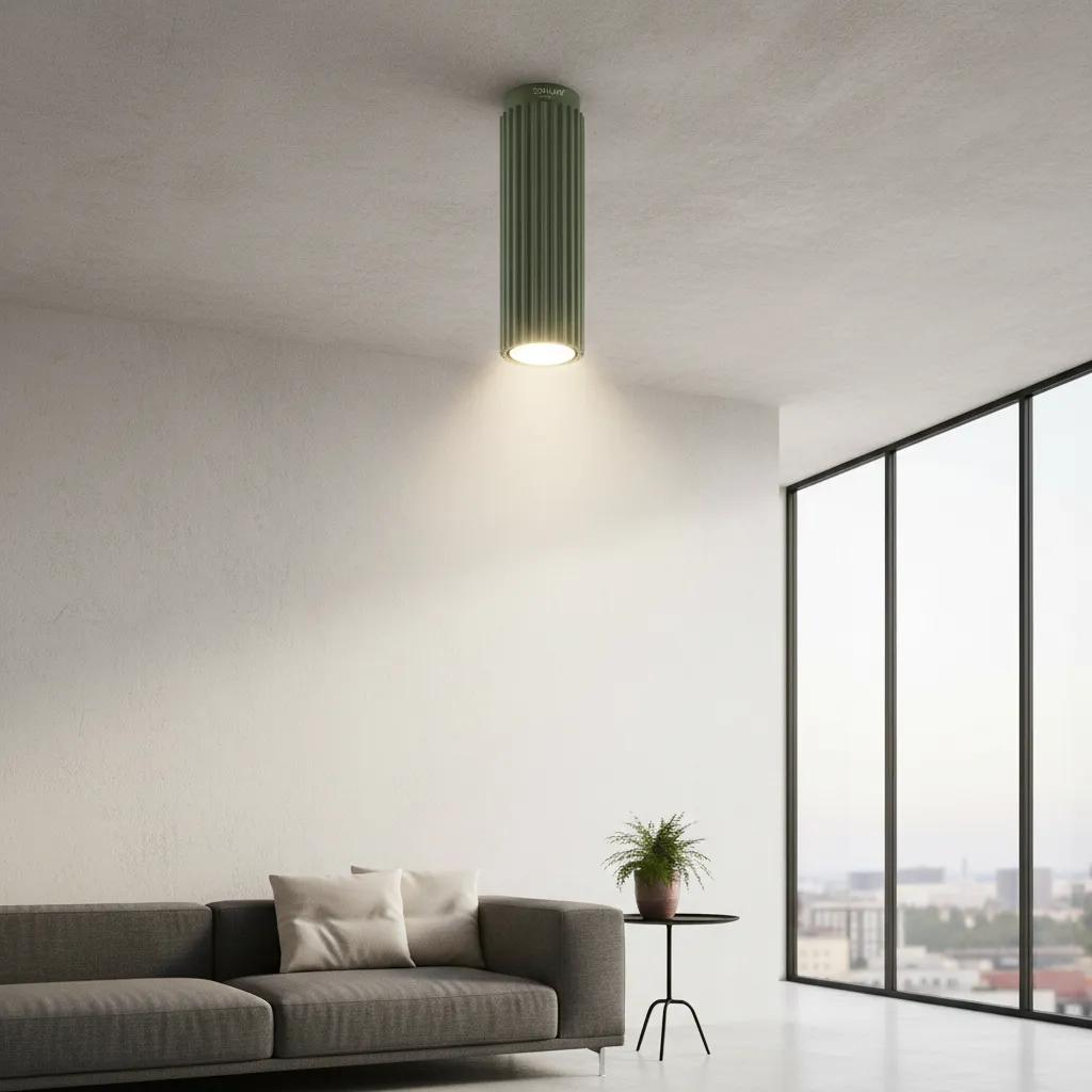 Plafon KARBON 20 zielony oliwkowy SL.1607 - Sollux Lighting - obrazek 2